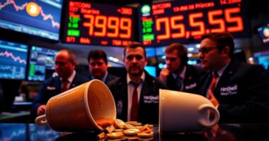 bitcoin price drops sharply