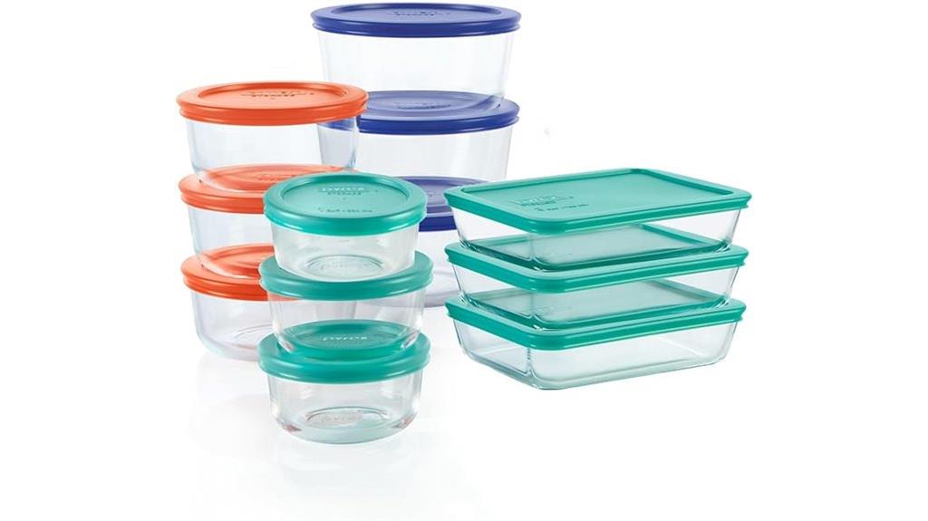 12 piece glass storage set