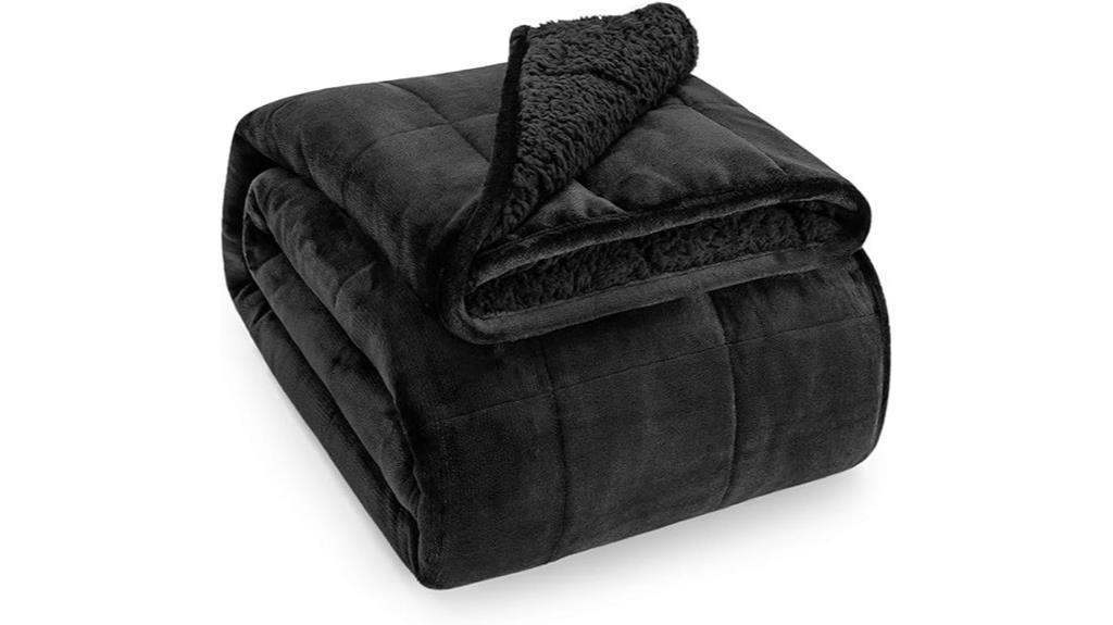 15 lb black blanket