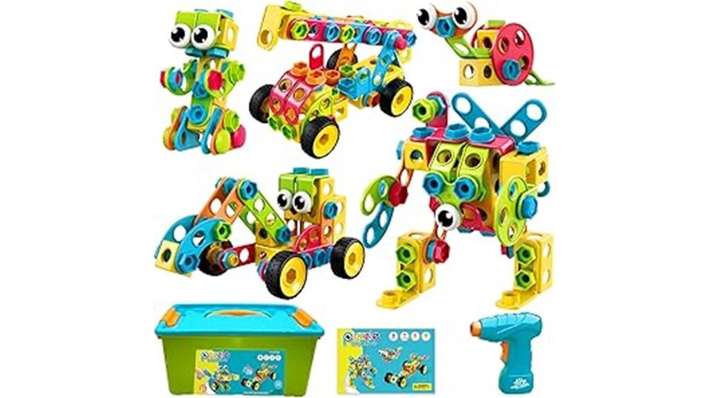 195 piece stem toy set