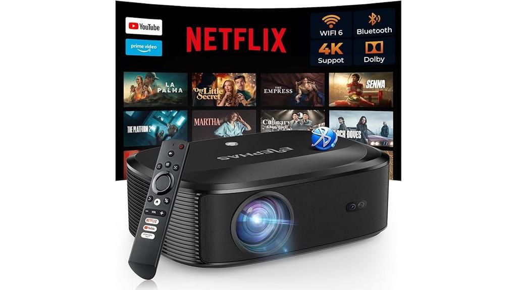 4k bluetooth wifi projector