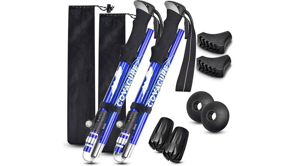 adjustable aluminum hiking poles