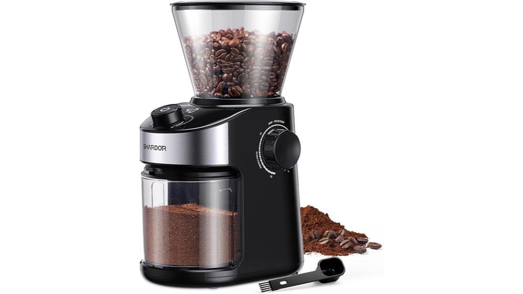 adjustable burr grinder timer