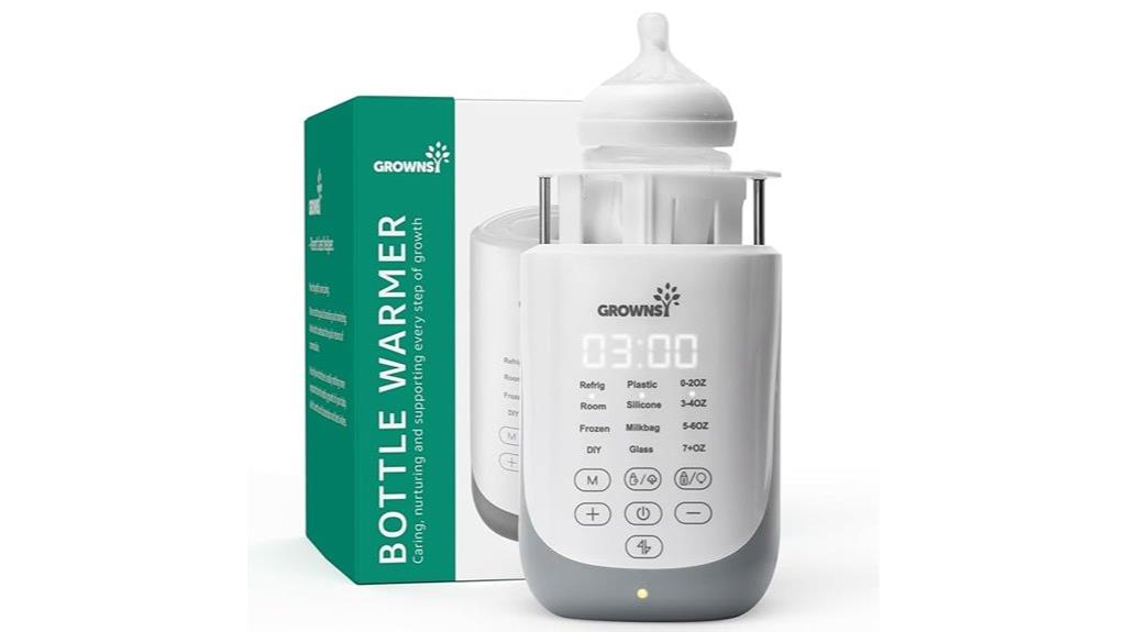 automatic bottle warmer with night light