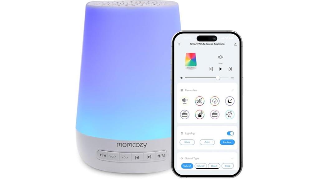 baby sound machine with light