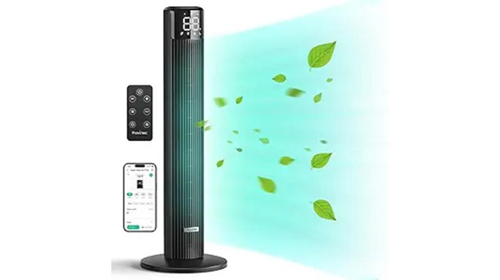 bedroom smart oscillating fan