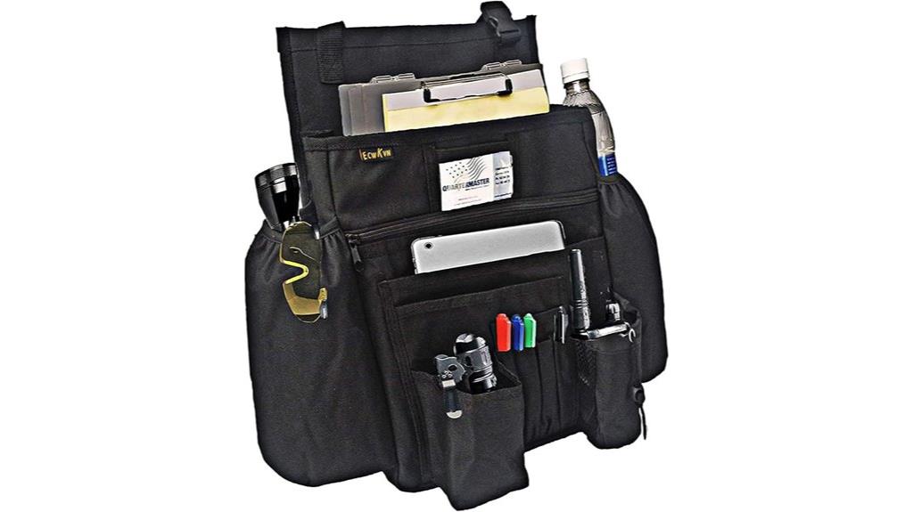 car organizer with tech holders