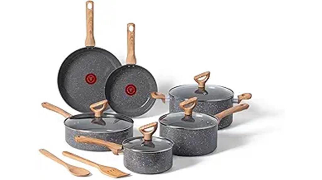 ceramic cookware 12 piece set