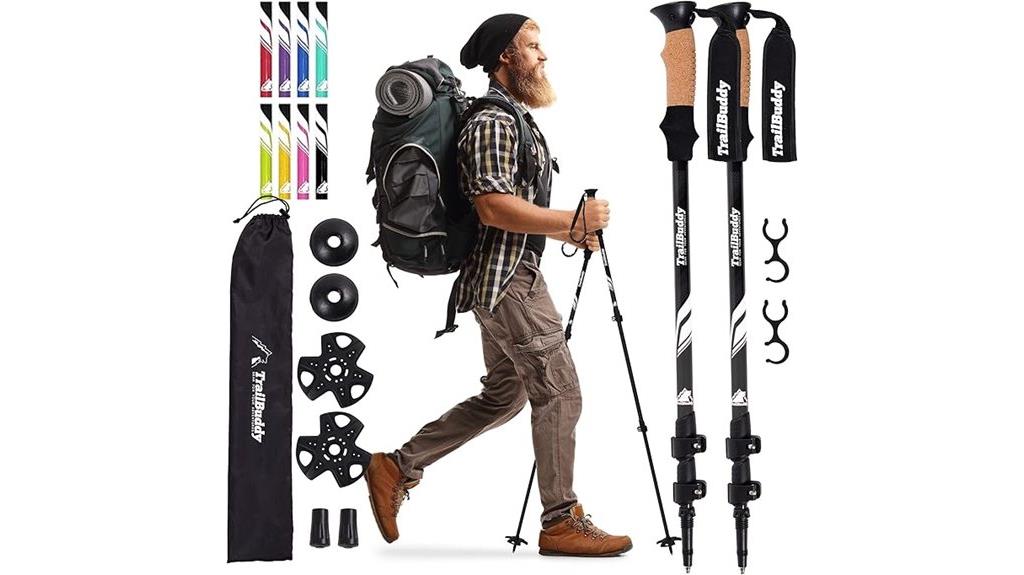 collapsible aluminum hiking poles