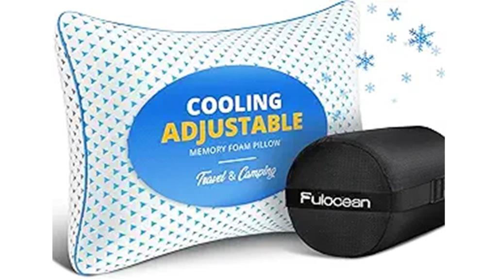 compact gel filled pillow