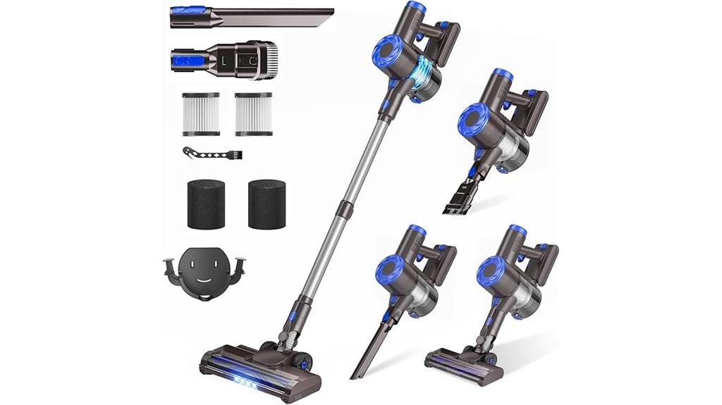 cordless vacuum with long lasting battery