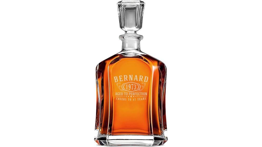 custom engraved whiskey decanter