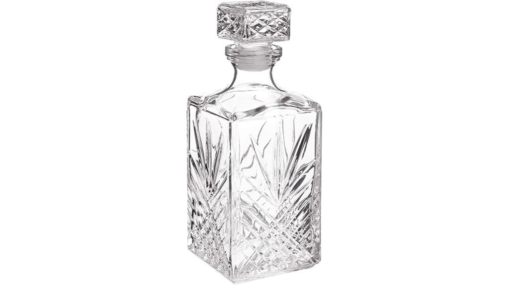 diamond shaped whiskey decanter