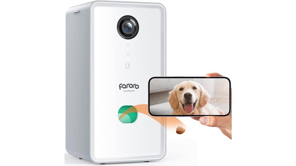 dog camera with dispenser