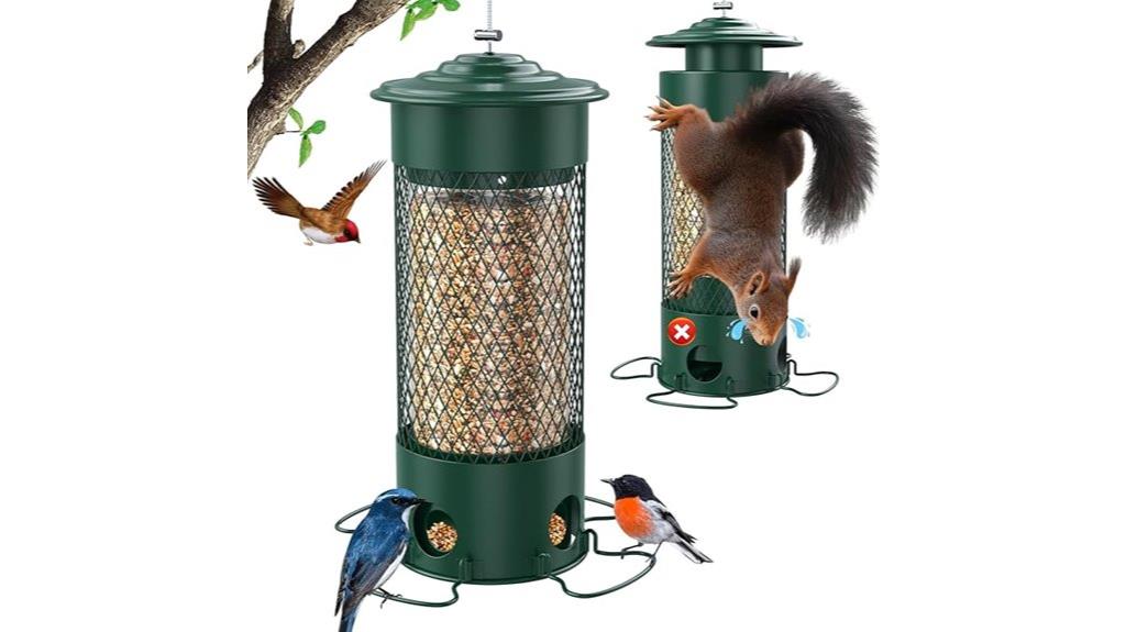 durable metal squirrel proof feeders
