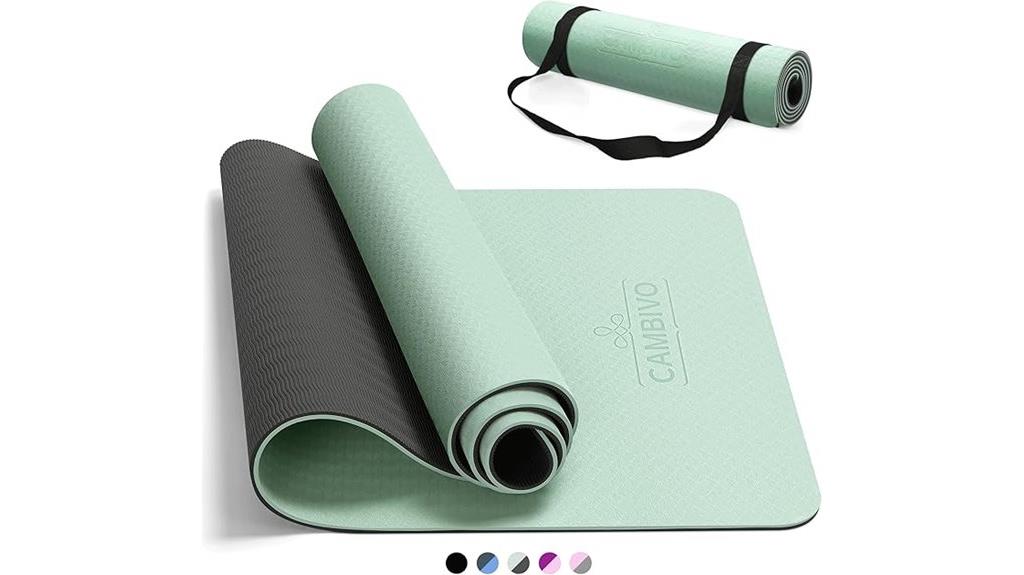 durable yoga and exercise mat