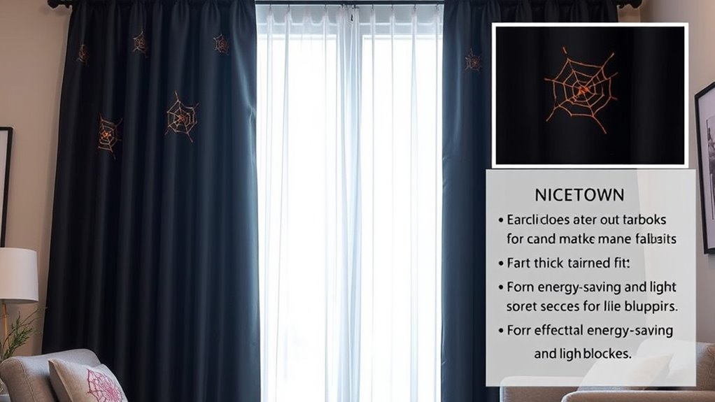effective halloween blackout curtains