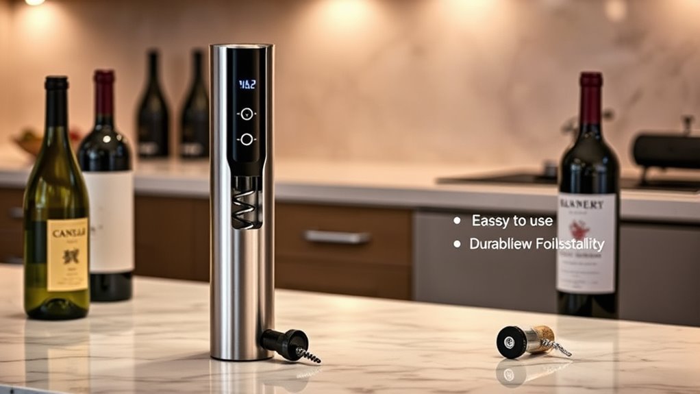 electric wine opener features