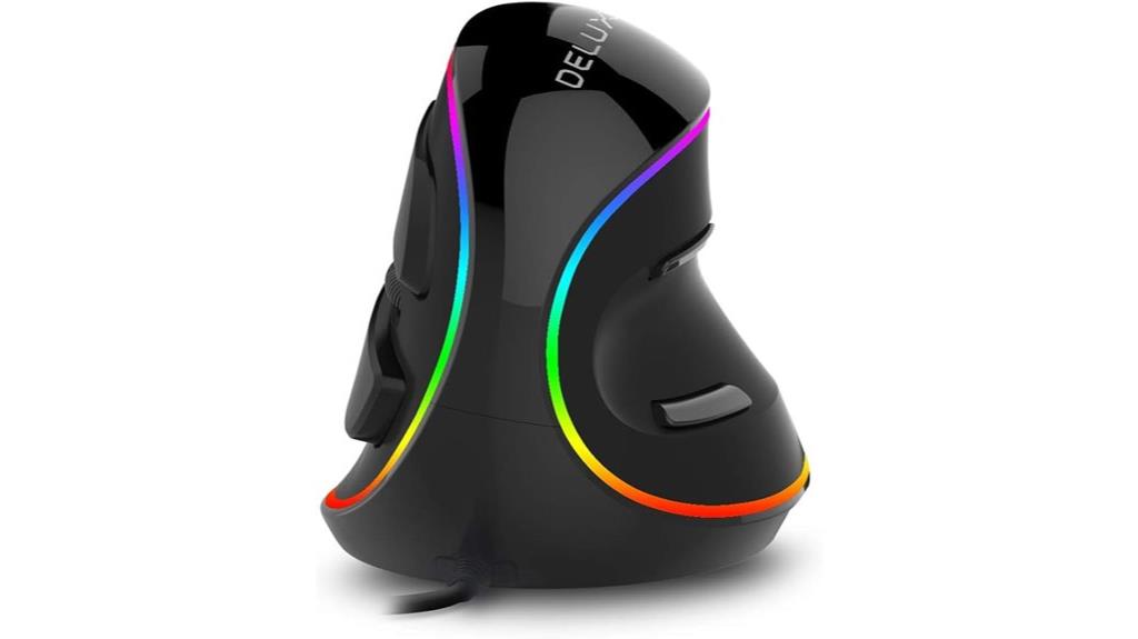 ergonomic rgb vertical mouse