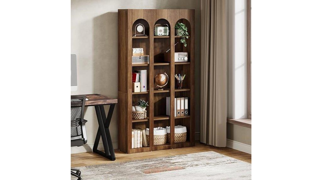 farmhouse arched bookshelf