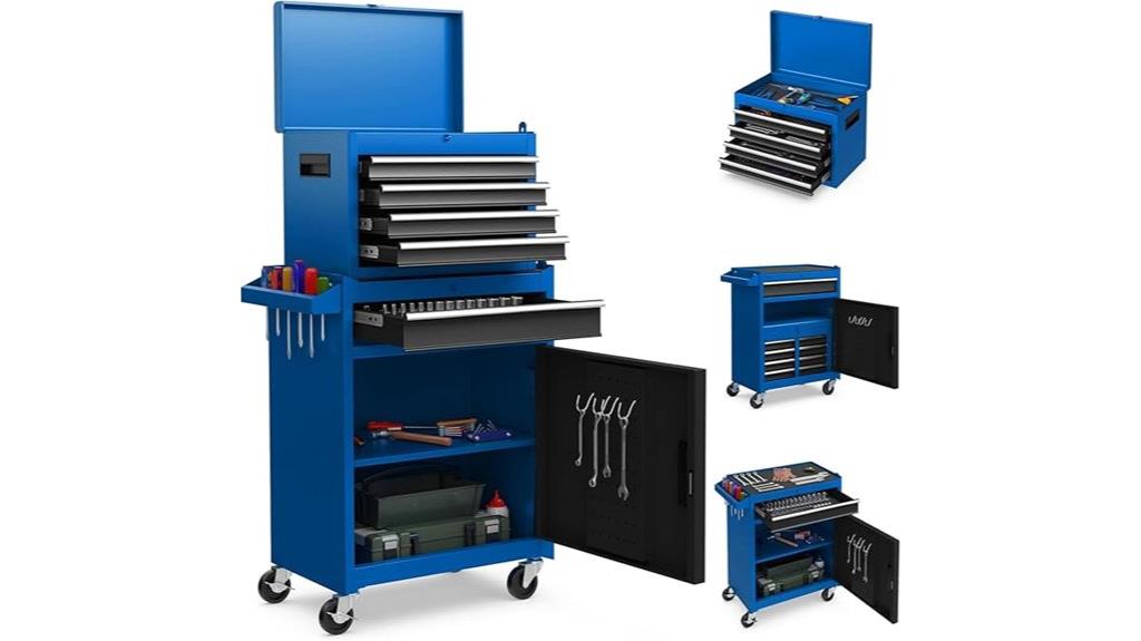 five drawer rolling toolbox