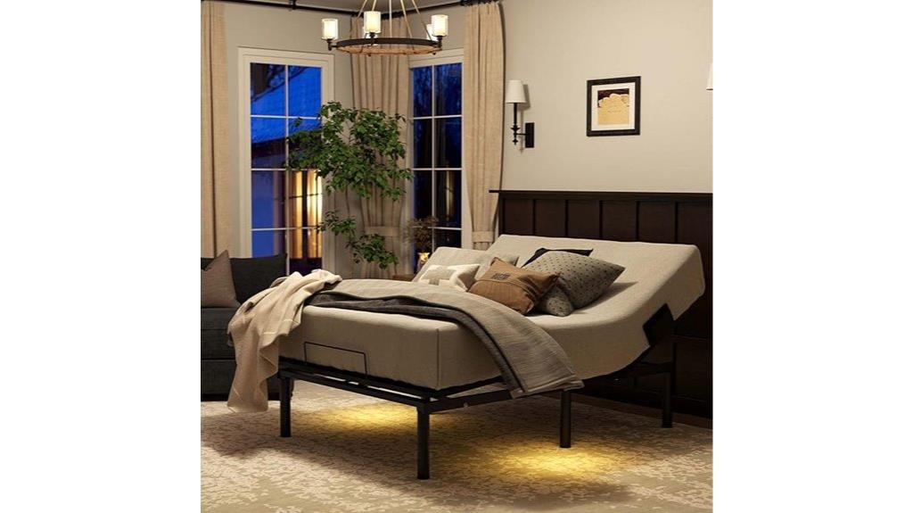 flexible queen bed frame