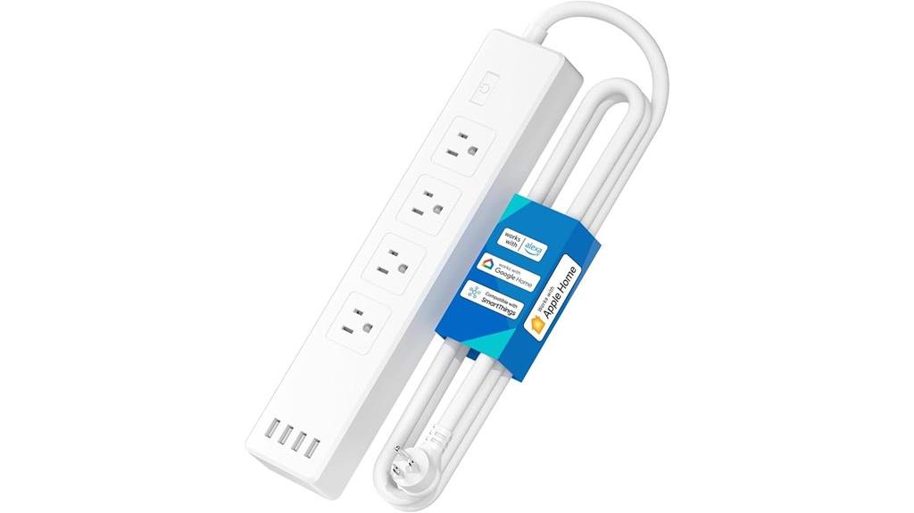 four outlet usb power strip
