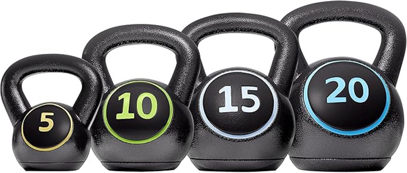 four piece kettlebell sets