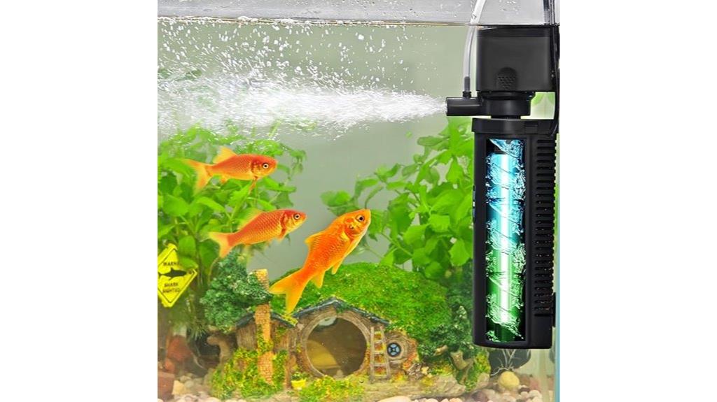 goldfish tank u very filter