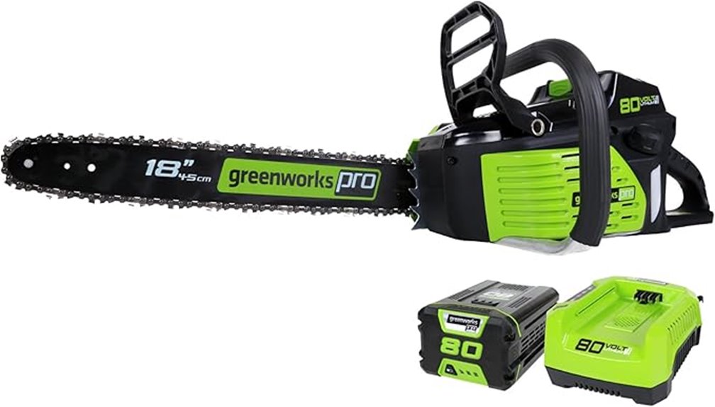 greenworks 80v chainsaw kit