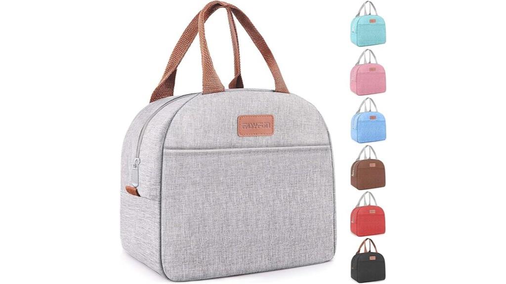 grey adult lunch bag