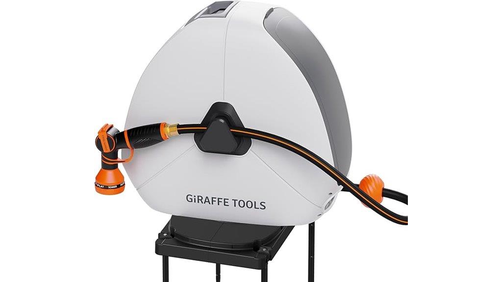 ground mounted giraffe hose reel