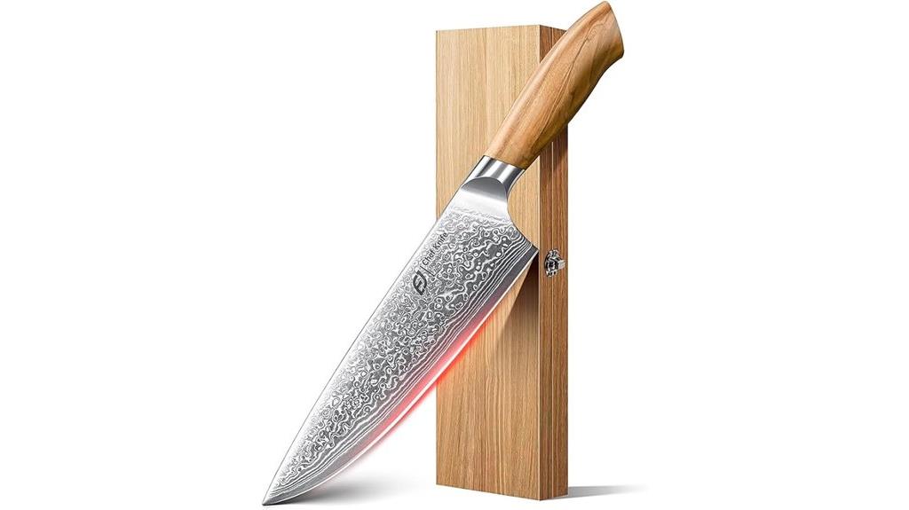 japanese steel damascus knife