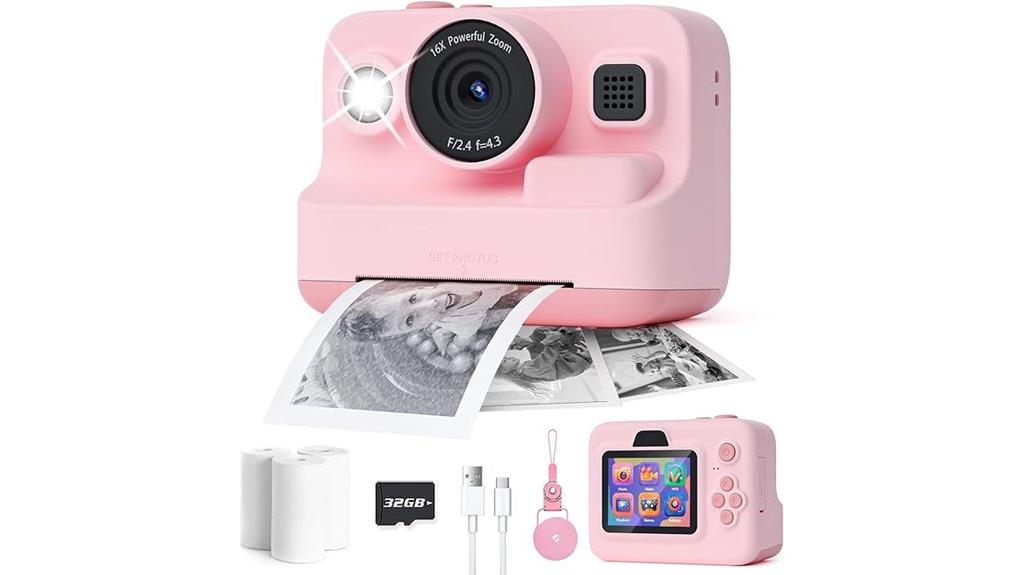 kids 1080p instant camera