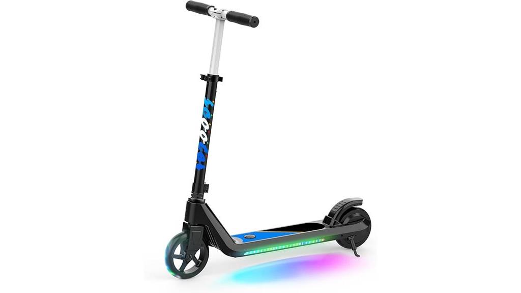 kids electric scooter with lights