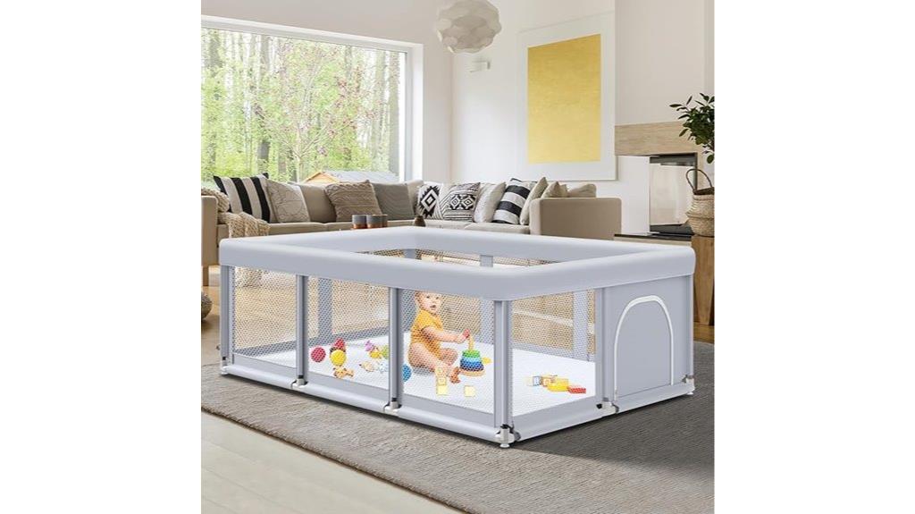 large 74x50 indoor outdoor playpen