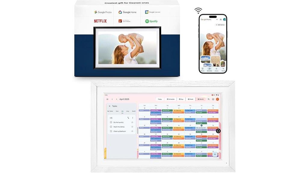 large anti glare touchscreen