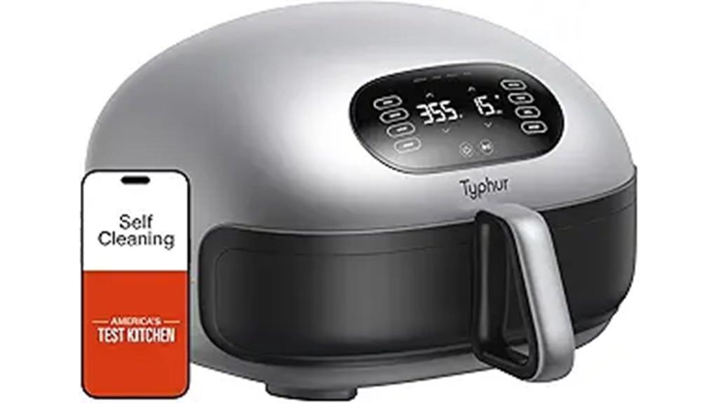 large digital self cleaning fryer