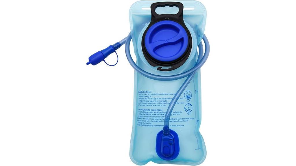 large opening hydration bladder