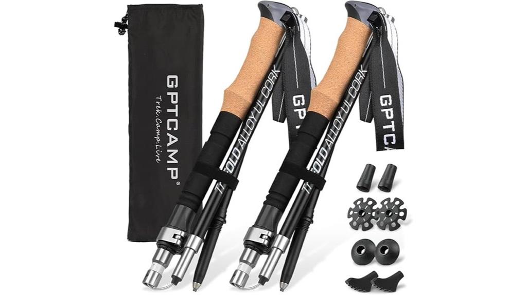lightweight aluminum trekking poles