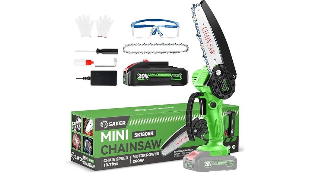 mini cordless chainsaw 6 inch