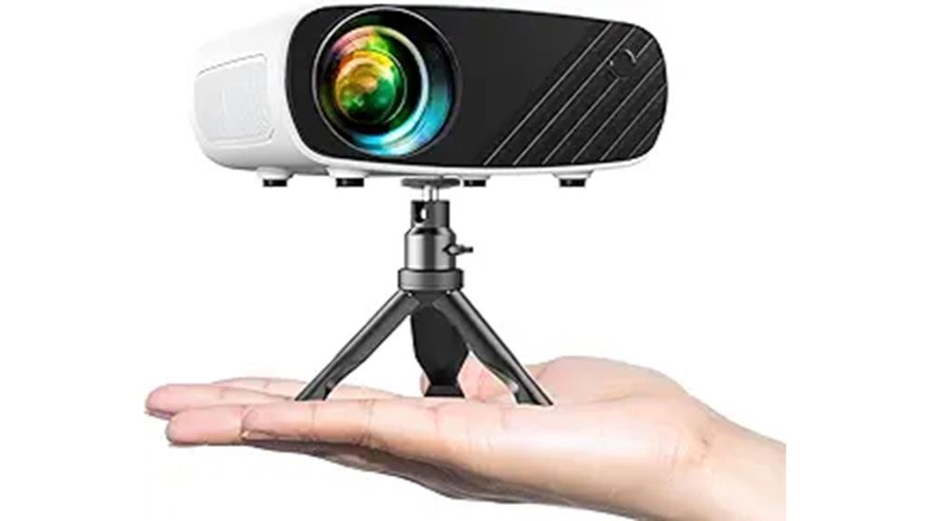 mini iphone projector tripod