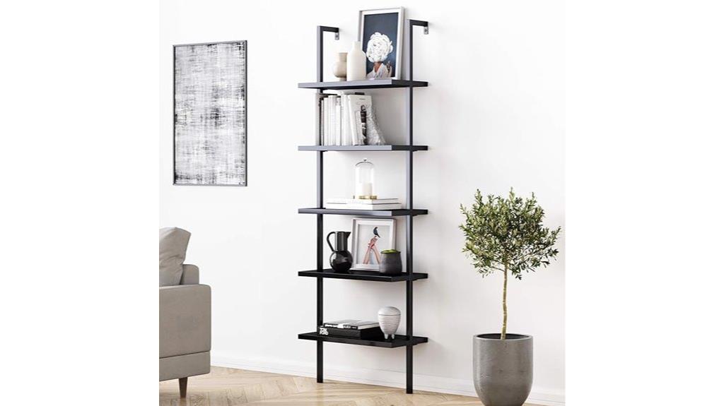 nathan theo black bookcase
