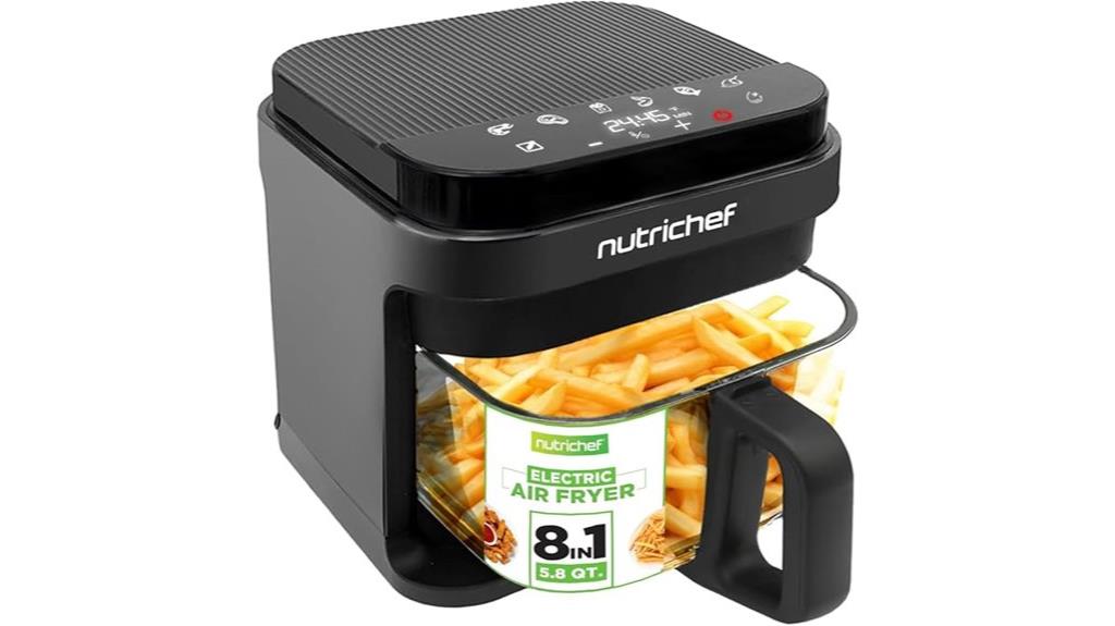 nutrichef air fryer quart