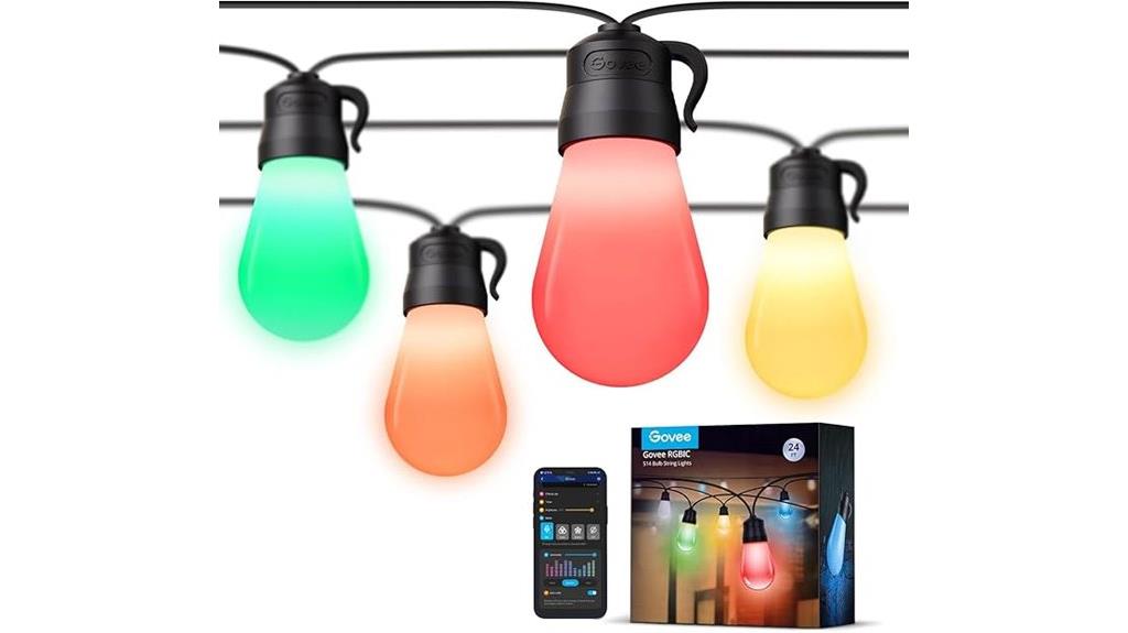 outdoor rgbic string lights