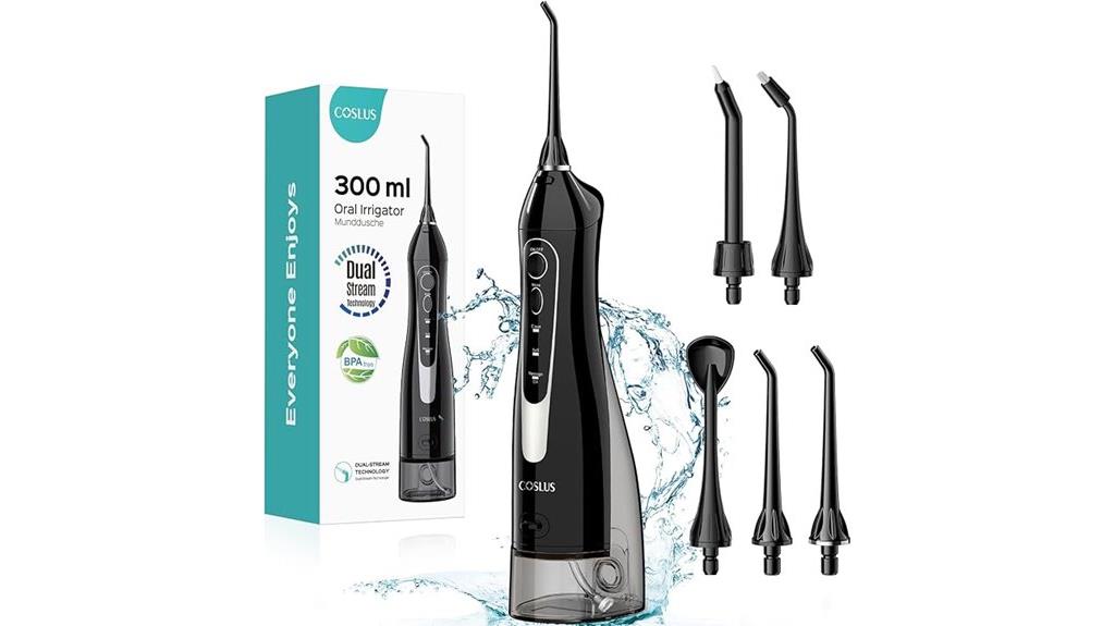 portable cordless oral flosser