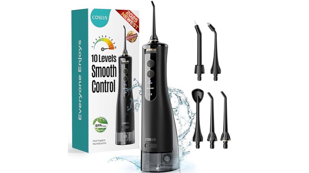portable dental water flosser