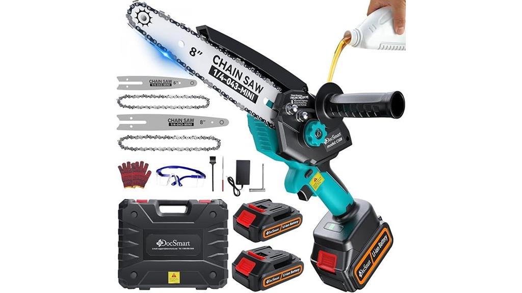 portable dual battery chainsaw