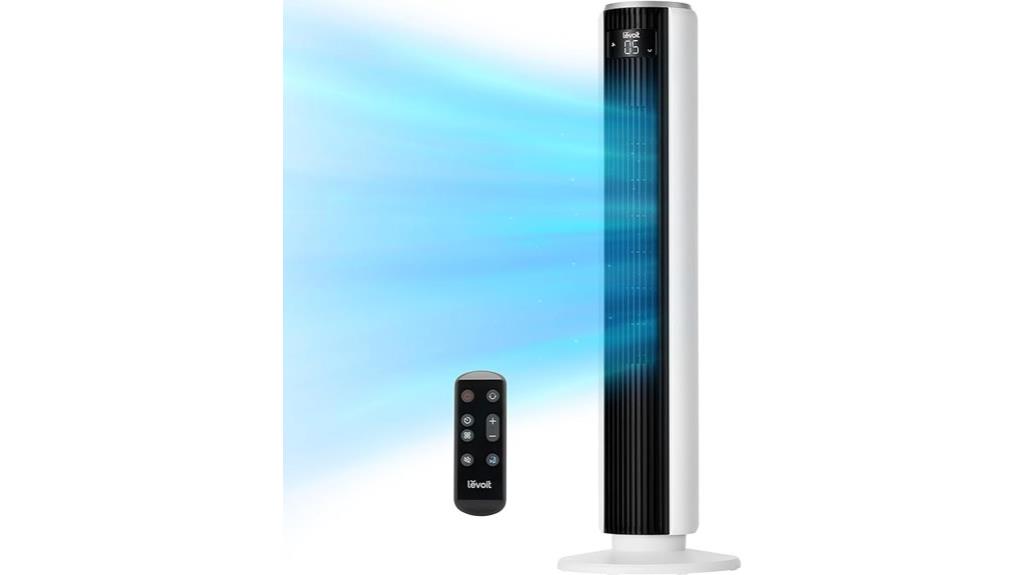 quiet tower fan operation