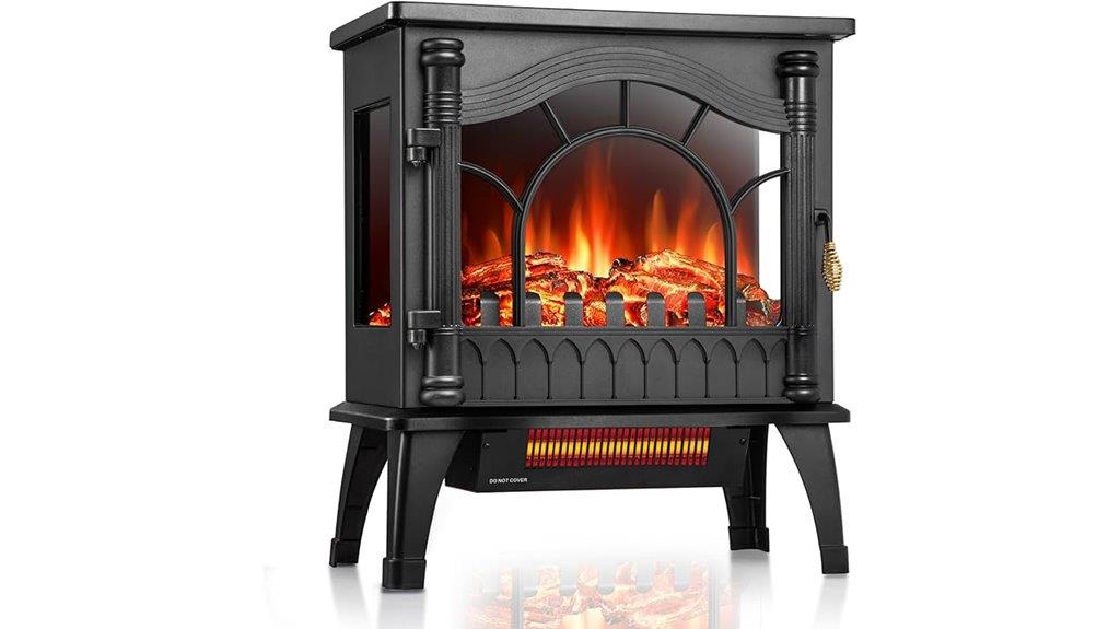 realistic flame electric fireplace